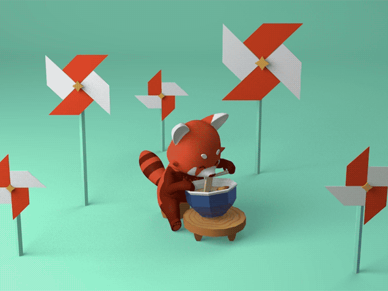 VRLA preview windmill oculus virtual reality vr cinema4d c4d red panda