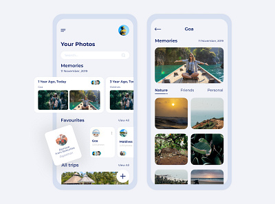 Photos App design minimal photos app ui