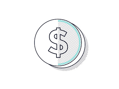 Illustration - Financial Product brand coin dollar illustration money visual design