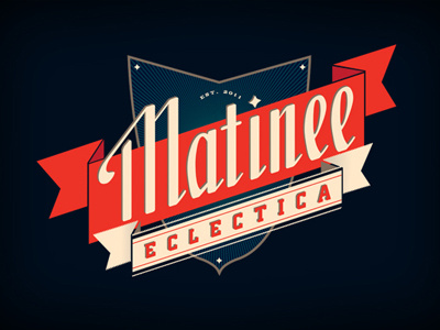 Mat Eclec Logo comic title comics design identity logo logo design retro