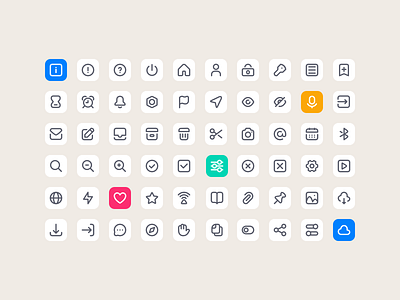 Gloss-Icons Interface by Gala Yask on Dribbble