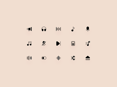 Music Duotone Icons bootstrap design duotone filled icon icons ui ux vector