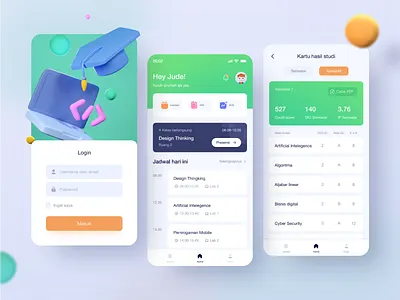 Ui/UX Case Study: SiAkad ERA 3d illustration apps education elearning figma sketch study ui uiux