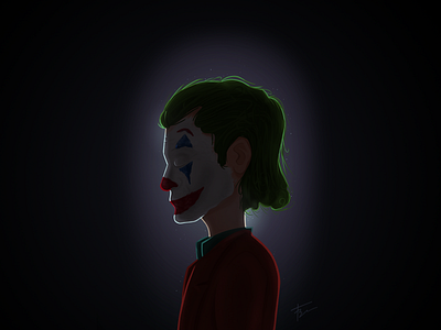 Joker Illustration art cartoon character design dribbble face illustration illustrator joker joker movie painting procreate