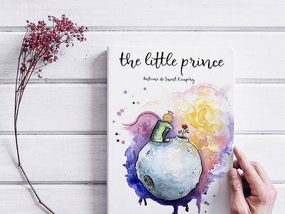 The Little Prince book cover book cover book cover design children book illustration illustration the little prince watercolor watercolor illustration