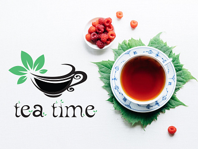 Tea house logo adobe illustrator logo logo design tea tea cup tea house