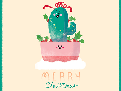Merry Christmas ! christmas card christmas design cute art cute illustration illustration pastel colors