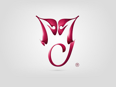 MJ logo jackson logo michael mj purple