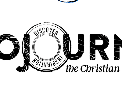 Sojourner Masthead 1 color logo masthead travel