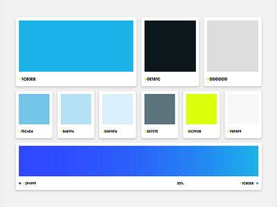 Brand Colors Est. 2018 branding color palette design rebrand ui