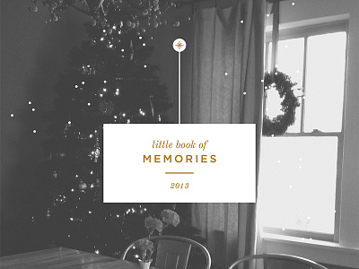 Cover book christmas memories snow tree