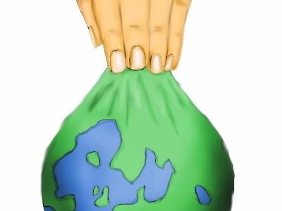 Earth Pinch color earth hand illustration pinch