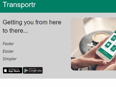 Transportr Landing Page