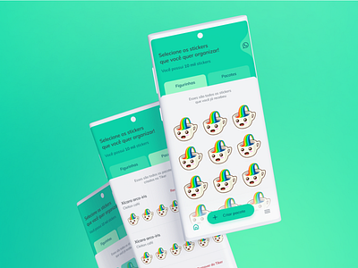 Redesign | Tiker - Seu organizador de stickers app brasil design interface mobile redesign salvador stickers tiker ui whatsapp