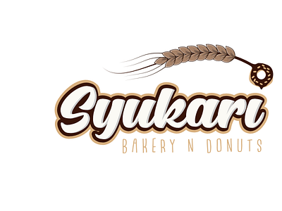 Syukari Bakery n Donuts Logo bakery branding design donut elegant illustration logo typography vector