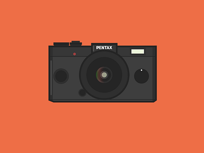 Pentax Q-S1 camera icon illustration pentax vector