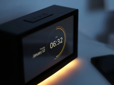 Alarm Clock concept alarm ambient clock date design industrial light product radial time ui user interface