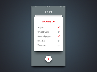 To-Do App app design ios list material notes to do ui user interface