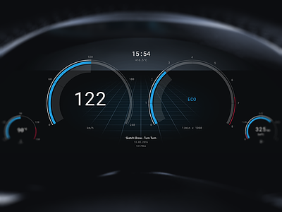 Car UI car dashboard design interface modern ui user interface ux