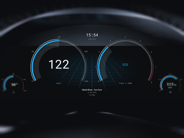 Car UI by Andreas Frank on Dribbble