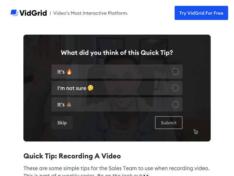 In-Video Quizzing ae after effects quiz quizzing ui ux video web