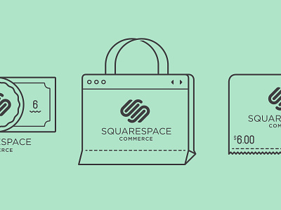 Squarespace Commerce Icons commerce contest debut gotham icons illustration money receipt shopping squarespace squarespace commerce