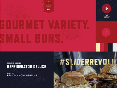 Tiny Burger Joint button css food hamburger palette slider styles tiles typography