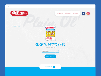 Potato Chip Product Page ecommerce packaging product product page responsive texture typography web