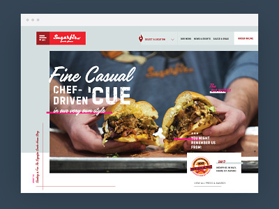 Barbecue Restaurant Website awards barbecue bbq css food photography responsive restaurant typography website