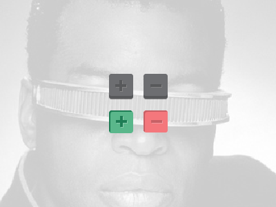 Lavar Button buttons flat lavar burton minus plus ui