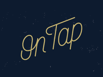 Tip-Tap beer lettering script typography