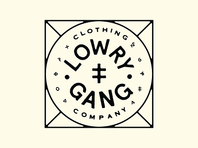 Lowry Gang clothing logo type