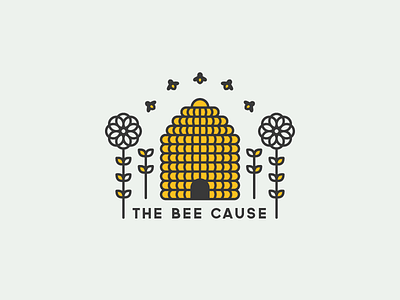 The Bee Cause fuzzco illustration logo