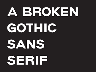 So Goth gothic sans serif type type design typography