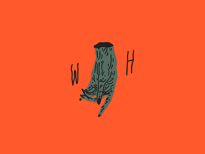 Withered hand illustration
