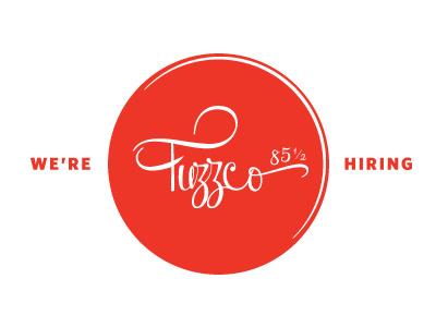 Hiring, Fuzzco is. logo