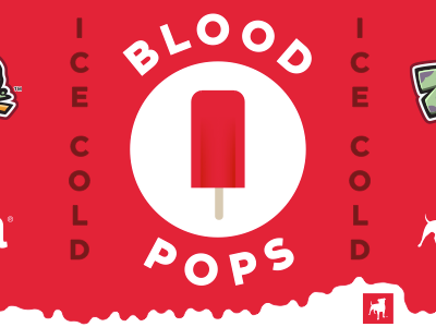 Bleed area blood candy packaging popsicle zenga zombie