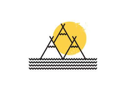 Tee Pee Pee Pee icons illustration mountain teepee