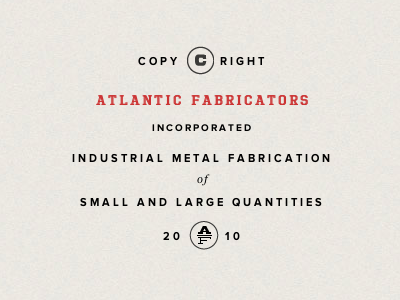 Atlantic Fabricators Footer