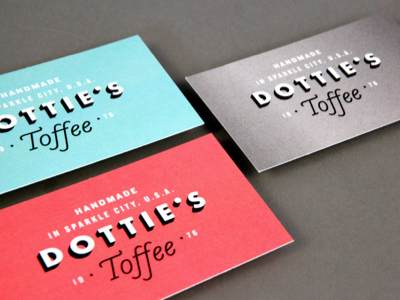 Dottie's Toffee Business Cards