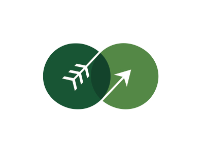 Arrow mark arrow green logo opacity
