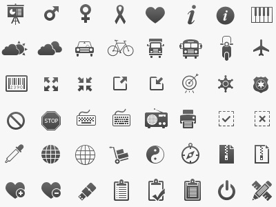 350 Free vector web icons (Freebie) by Brankic1979 on Dribbble