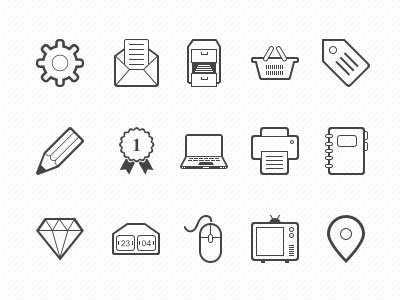 New Icon Set clean freebie icon icons pixel psd set simple vector