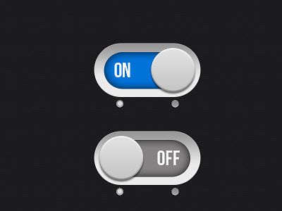 On/Off Switch buttons connect now ui