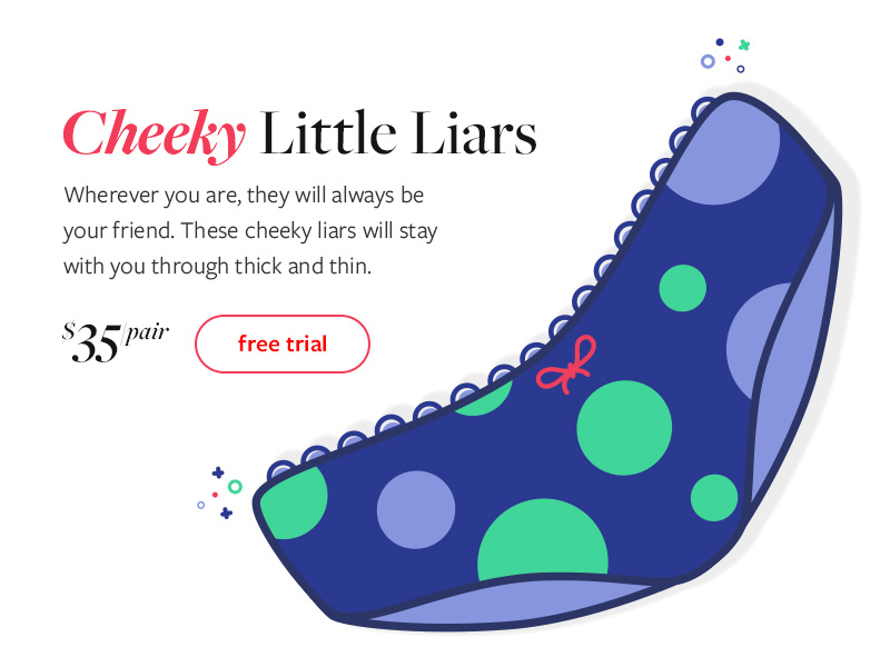 Introducing, Cheeky Little Liars daily inpiration polka undies cheeky