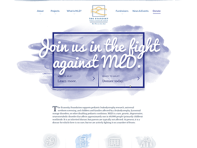 Nonprofit homepage