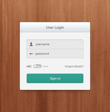 Light Login by Maxwell Barvian on Dribbble