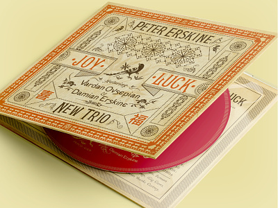 Peter Erskine Trio Joy Luck CD Package album artwork album cover branding cover artwork graphic design music packaging design typography