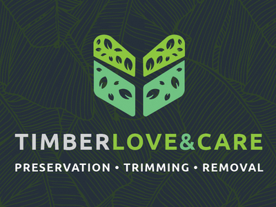 Timber Love & Care arborist business cards eco friendly gardening horticulture landscaping logos natural beauty pruning tree care tree experts tree love tree services tree trimming