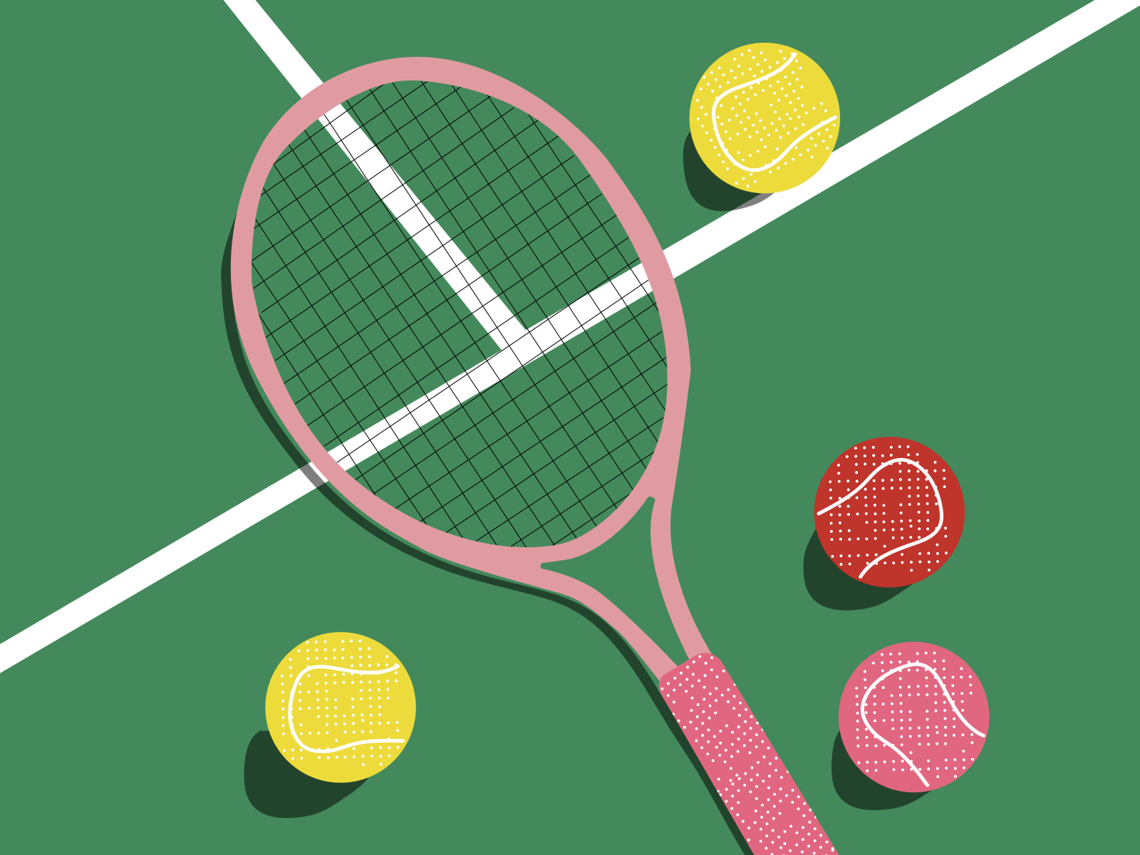 Tennis Illustration By Alyssa Rusin On Dribbble